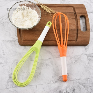 Peacock New Kitchen Tool Creative Folding Multi-Function Eggbeater Flour Egg Hand Rotating Mixer Home Kitchen Cooking Baking Tools