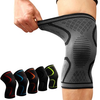 A pair Knee Support Braces Elastic Nylon Sport Compression Knee Pad (1)