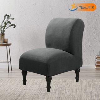 seat cover▼☫[Bestdeal] Armless Chair Slipcovers Accent Chair Cover Stretch Textured Water- Chair Sof