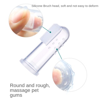 Soft Finger Toothbrush Pet Dog Oral Dental Cleaning Teeth (7)