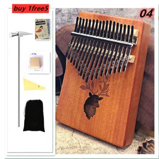 【Ready Stock】17 keys Kalimba Thumb Piano Acoustic Finger Piano Music Instruments