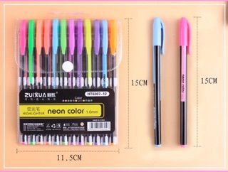 ZuiXua 12 in 1 neon color pen 1.0mm (3)