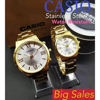 <<K.WATCH>>Casio Stainless Couple watch for women watch for men fashion design Korean Roman style CD