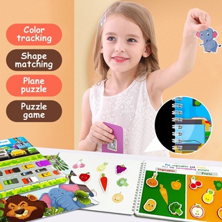 Kids Educational Toys Colouring Book For Quiet Zoo Fruit Pasture Car Early Education Quiet Book Main