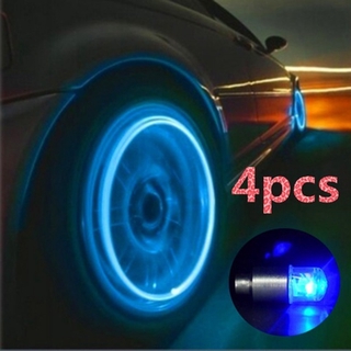 2/4Pcs Tyre Valve Cap LED Light Wheel Tire Lamp For Bike Car Motorcycle Wheel Tire Cycling Bicycle Lamp Flash Tire Wheel Valve Cap Lights LED Lamps car accessories (1)
