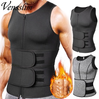 Men Body Shaper Waist Trainer Vest Slimming Sauna Sweat Compression Undershirt Shapewear Fat Burner Workout Tank Tops