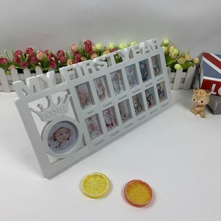 WIT My First Year Baby Keepsake Frame 0-12 Months Pictures Photo Frame Souvenirs Kids Growing Memory (8)