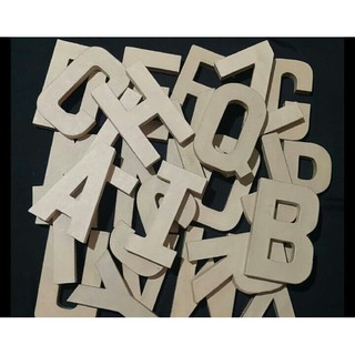 4 INCHES PART 1 Letter Standee letters(A-T)