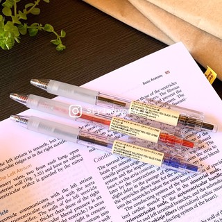 AUTHENTIC MUJI retractable polycarbonate pens