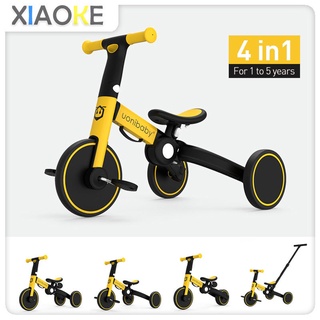 4 in 1 Uonibaby Tricycle Baby Bike Multi-function Balance Bike 2-6 Years Old Children Bicycle Foldab