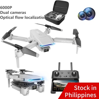 Drone with 6000P 360° HD Dual Camera Quadcopter Drones S175 Pro GPS Optical Flow Fixed WIFI Remote Control Flying Toys Folding Adult Foldable Arm RC FPV 2.4GHz 4 Channel Aircraft Mainan Terbang 6K Video VR Speed Control Mini Airplane