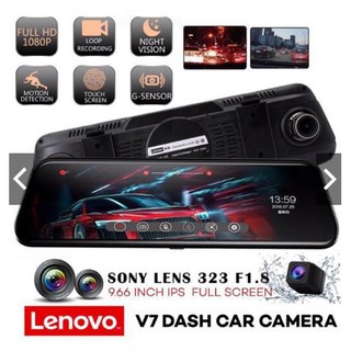 LENOVO V7 / V7 PLUS 10 '' DashCam IPS TOUCH SCREEN Stream Media Dual Lens Car DVR FHD 1080P Dash Cam