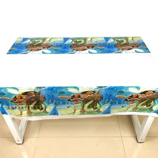 moana table cover tablecloth for long table 6people for birthday decoration