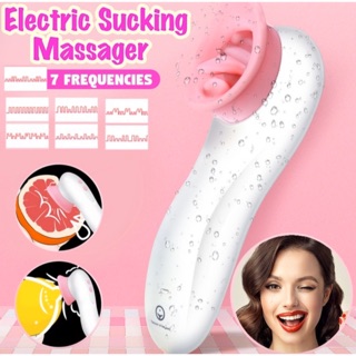 Electric Cordless Sucking Breast Clitorial With Tongue Licking Nipple Massager (1)