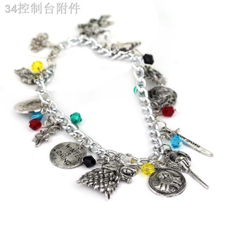 ◄Game of Thrones Wolf Head Rights Game Bracelet Women's Combi