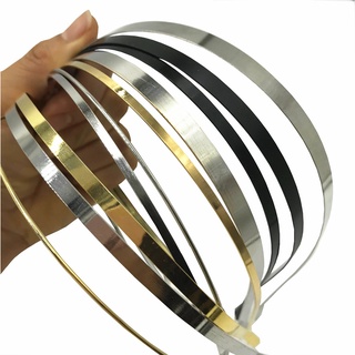 ┋20pcs 1.2mm 3mm 5mm 7mm 10mm Metal Hairband Wholesale DIY Crafts Headband Silver Gold Black Hair Ho