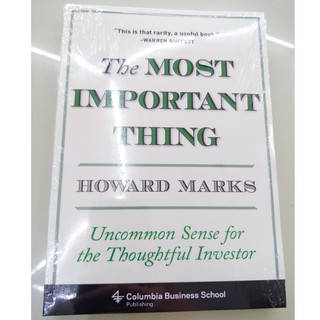 The Most Important Thing By Howard Marks (paperback / Finance)