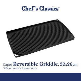 Chef's Classics Caper Non-Stick Reversible Grill Pan, 50x28cm