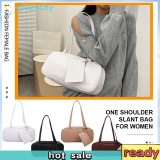 PU Leather Women Underarm Bag Fashion Rectangle Shape Simple Solid Color Handbag (2)