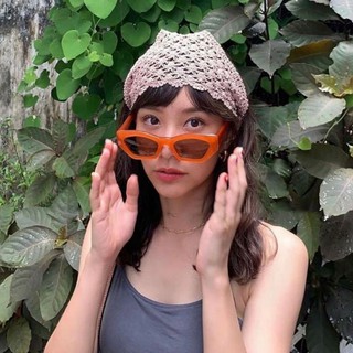 2021 New Fashion Cat Eye Sunglasses Women Personality Jelly Color Polygon Glasses Trend Eyewear (4)