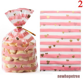 NTPH Creative Cookie Candy Bags 50pcs Wedding Birthday Favors Party Plume Plastic Bag NTT (3)