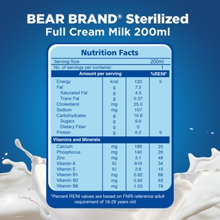 BEAR BRAND Sterilized UHT Milk 200ml - Buy 4, Save 8 (5)