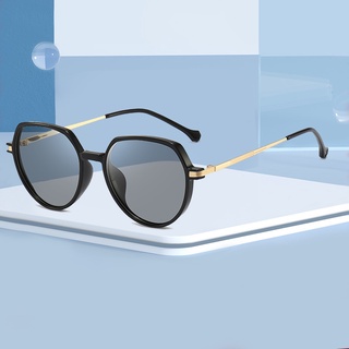 Round color-changing anti-blue-light sunglasses fashion glasses men's and women's sunglasses (1)