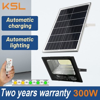 Solar Led Outdoor Flood Light Street Lamp IP67 Waterproof With Remote controller
