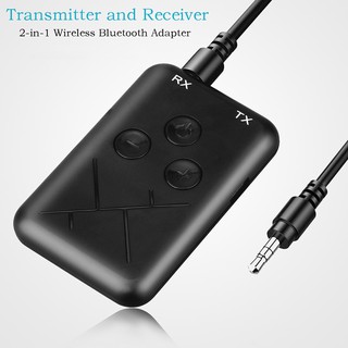 2-in-1 Wireless Bluetooth Transmitter Receiver Home Stereo 3.5mm Audio Adapter Q36