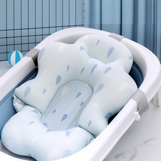 【recommended】Cartoon Portable Baby Shower Bath Tub Pad Non-Slip Bathtub Mat Newborn Safety Security