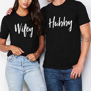 Hubby and Wifey Shirts Couple Tshirts Hubby & Wifey Matching Shirts Best Gift Couple T Shirt Anniversary Gift T Shirt Tees