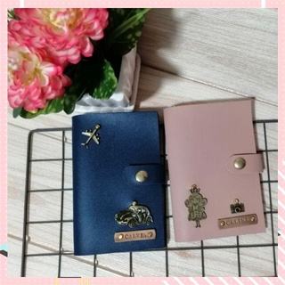 passport cover☬♤❡【Available】 Passport Holder | Free name & charm Customized souvenir giveaway Leath