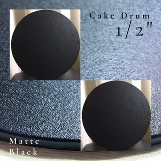 Cake Drum Matte Black | White | Gold Thickness: 1/2" Material: Wood