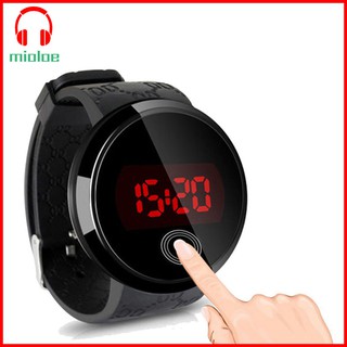 Men's LED touch screen digital silicone waterproof men's casual sports watch