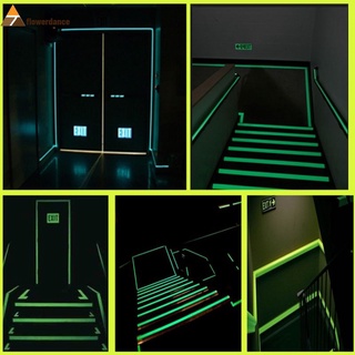 Luminous Fluorescent Night Self-adhesive Glow In The Dark Sticker Tape Safety Security Home household Decoration Warning Tape hot sale FLOWERDANCE (1)