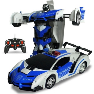 【AjinToys】One-key Deformation Robot Toy Transformation Electric Car Model with Remote Controller