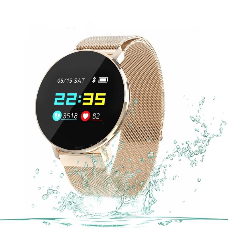 New Smart Watch Adult Metal Round watch For IOS AndroidPhone