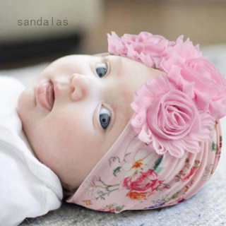 Cute Baby Hat Set Elastic Turban Headbands Hair Wraps Hairbands Hair Bow