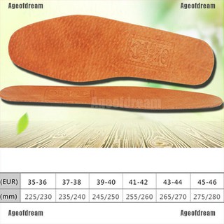 【Ready Stock】Women Shoes ☏㍿❦Ageofdream 1Pair breathable leather insoles women men ultra thin deodora
