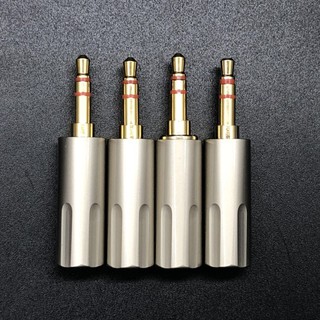 1 Pcs 3.5mm 2.5mm Wire Connector Stereo Audio Plug 3-Pole Gold-plated Earphone Adapter 3.5mm 2.5mm 3 Poles Male Plug