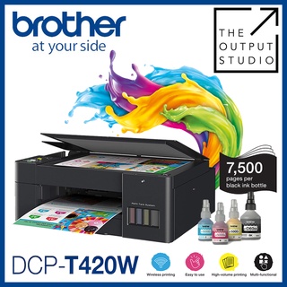 Brother T420W Refillable Colored Ink Tank Printer Print Copy Scan T420 Xerox Photocopy Copier