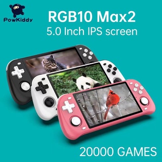 POWKIDDY RGB10 Max 2 Retro Open Source System Handheld Game Console With RK3326 5.0 Inch IPS Screen Children's Gift