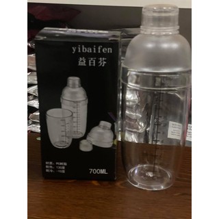 High Quality Acrylic Milk Tea Shaker Cocktail Juice Shaker Bottle Blender Bar Supplies 700ML