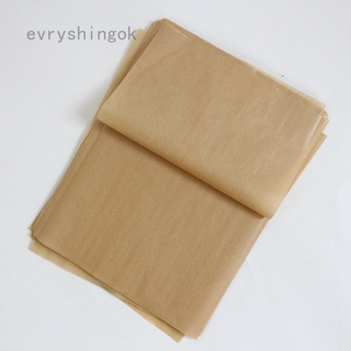Evryshingok NEW 100Pcs natural Baking silicone oil paper barbecue non-stick steamer paper air fryer pad parchment