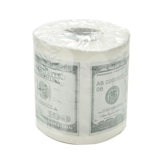 $100.00 - One Hundred Dollar Bill Toilet Paper Roll + 1 Million Dollar Bill Fashionapple