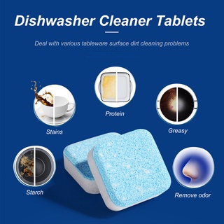 Dishwasher Cleaner Effervescent Tablets Dishwasher Deep Cleaning Remove Odor Decontamination Tablets