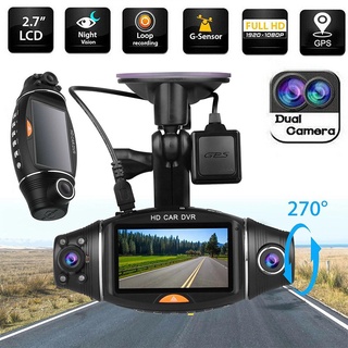 Dual Lens LCD Dash Camera Car DVR Camera Full HD 1080P Night Vision GPS Dash Cam Video Recorder G-se