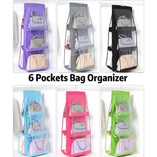 ☼◐6 Pockets Hanging Storage Bag Organizer
