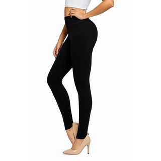 COD Adult Plain Black Leggings for Women in Full Length Fashion Trendy Yoga Sports Gym Pants