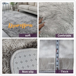 In stock DH✨✨Size Fluffy Carpet Super Soft Linoleum Carpet Rug Mat Bedroom Mat Fluffy Carpets qnjT